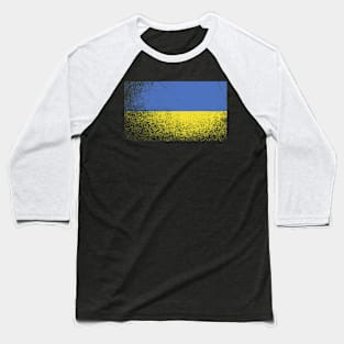 Vintage Distressed Ukraine Flag Baseball T-Shirt